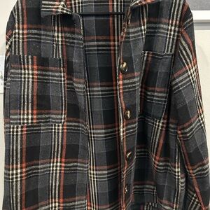 Like Love Plaid Shacket